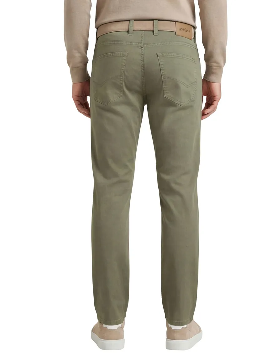 Gardeur groene pantalon knoopsluiting