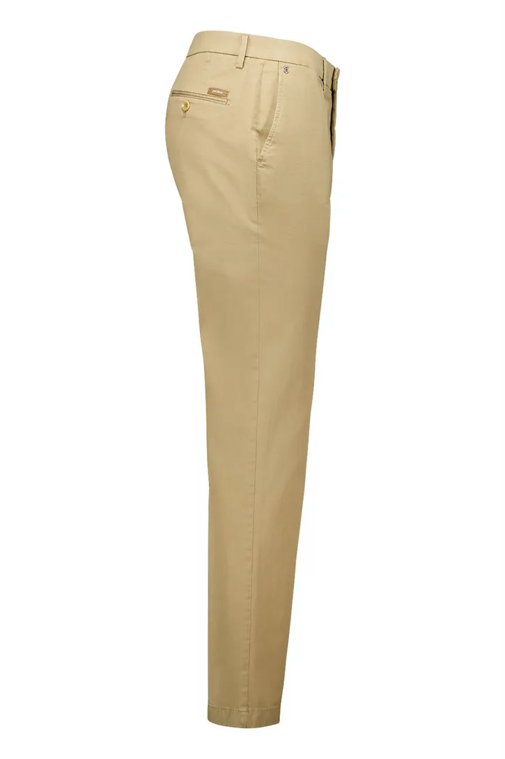 Gardeur chin katoen slim fit bruin