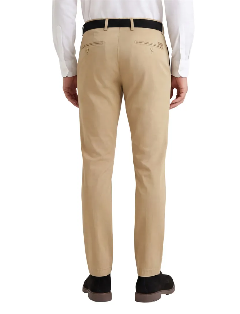 Gardeur chin katoen slim fit bruin