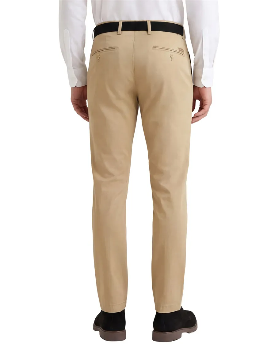 Gardeur katoenen chino bruin katoen slim fit