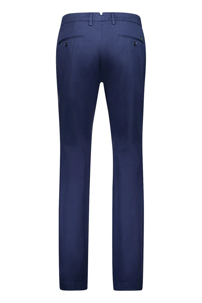 Donkerblauwe Gardeur broek katoen