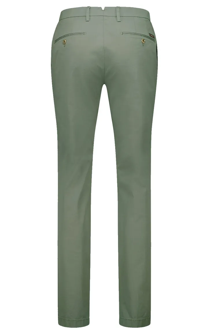 Gardeur pantalon zachtgroen katoen