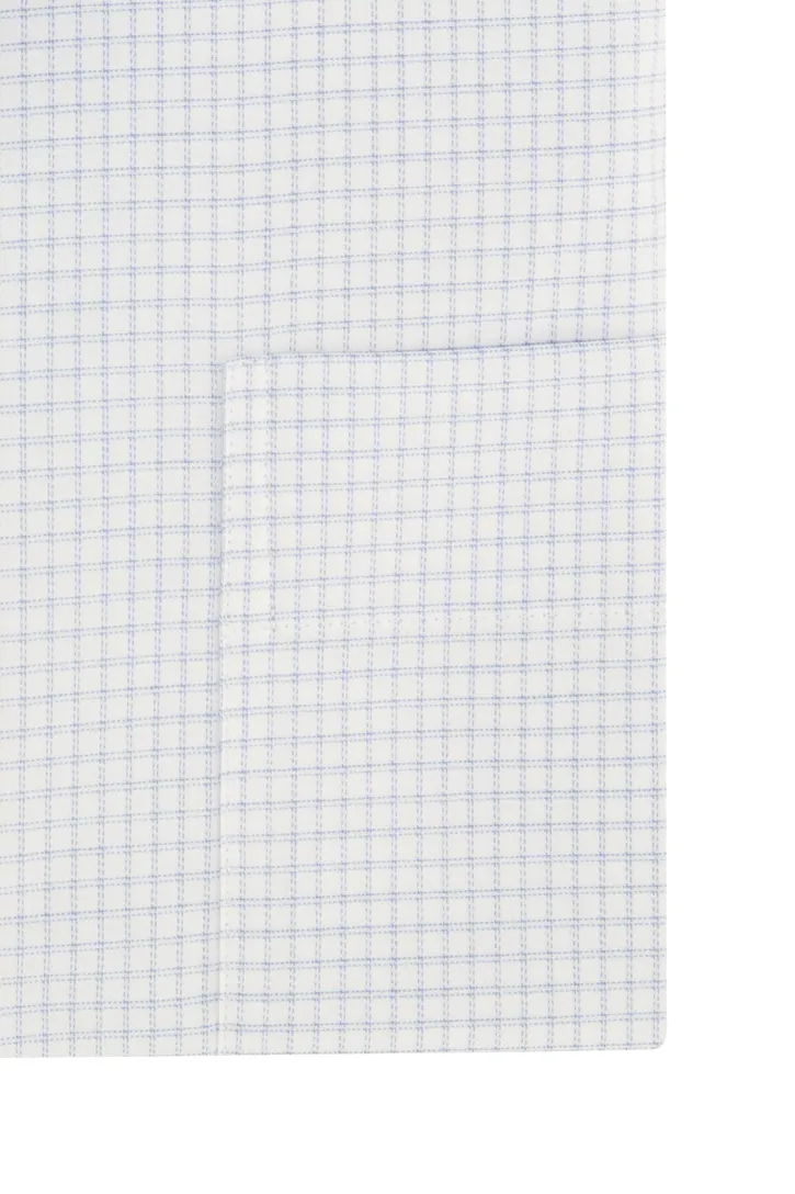 Eton classic fit overhemd wit geruit