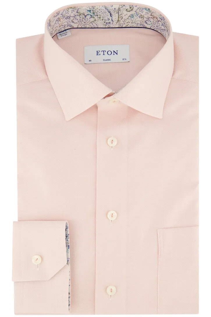 Overhemd Eton Classic Fit roze wijde fit