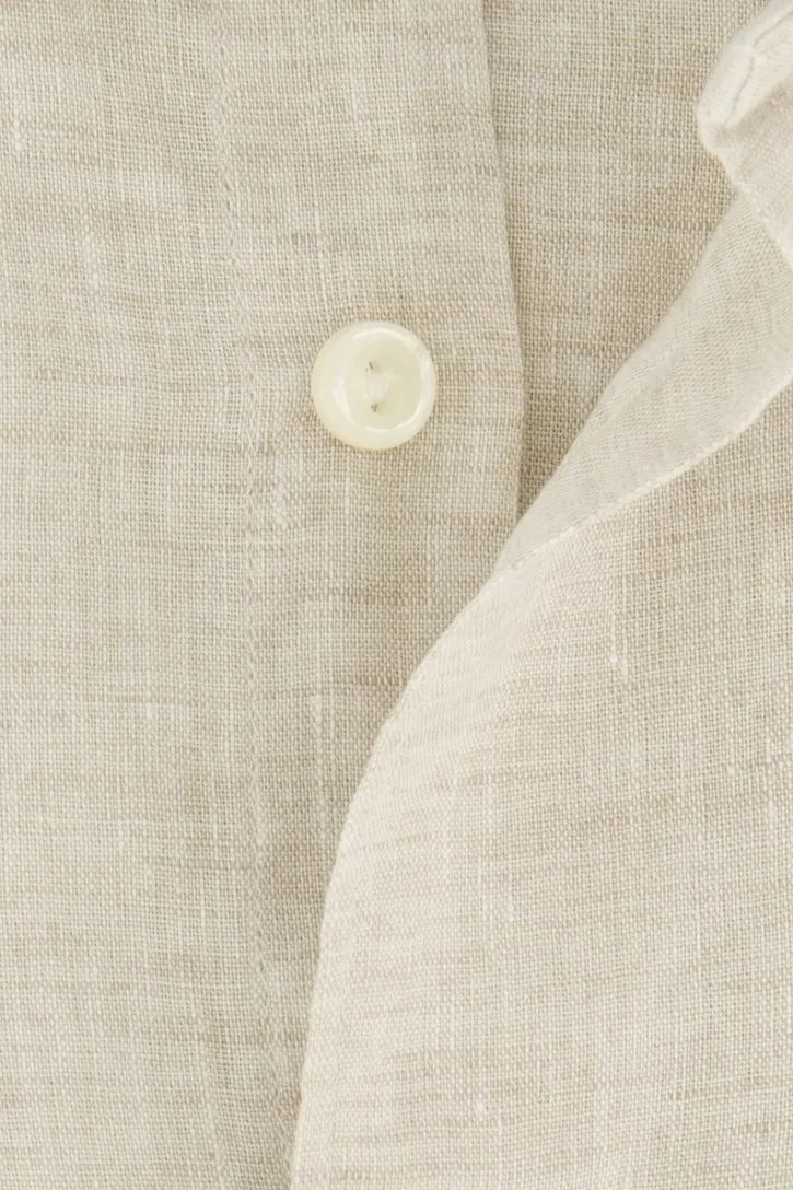 Eton overhemd normale fit katoen beige