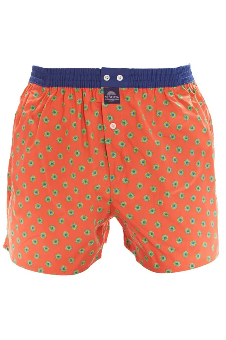 Mc Alson boxershort oranje bloemen print