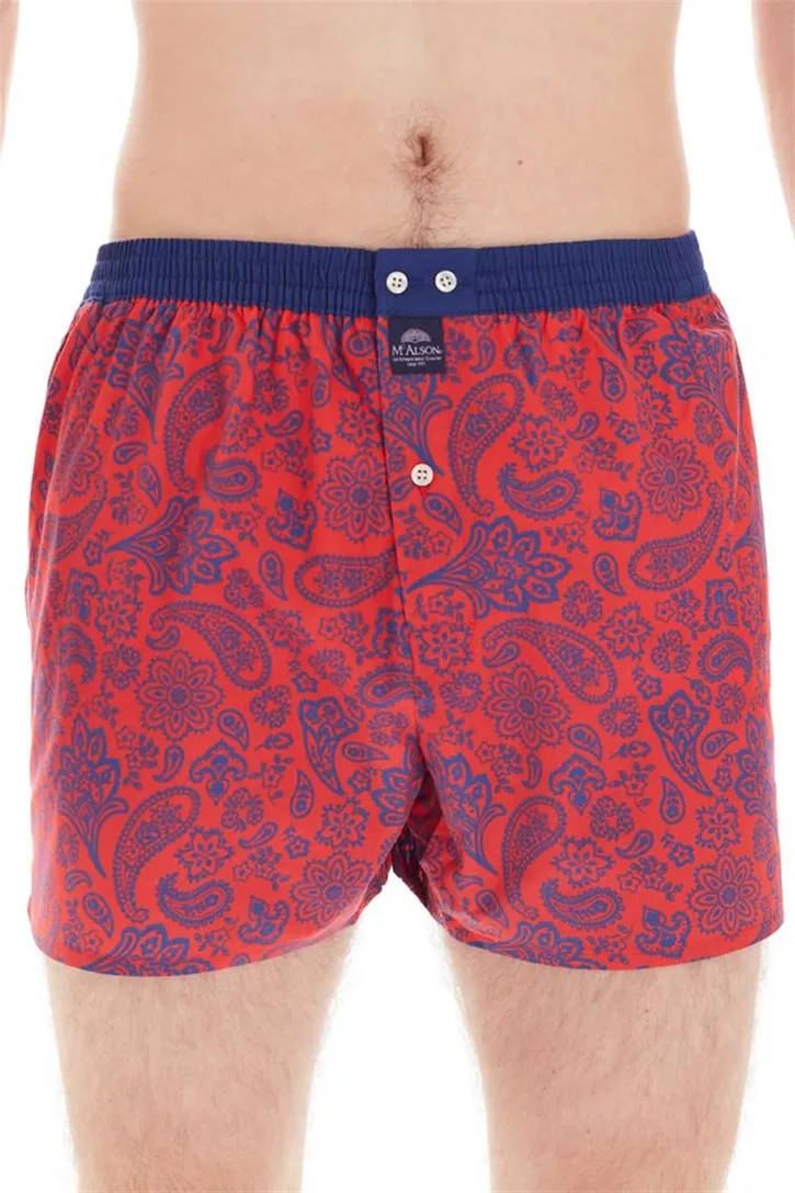 Mc Alson boxershort rood printje katoen
