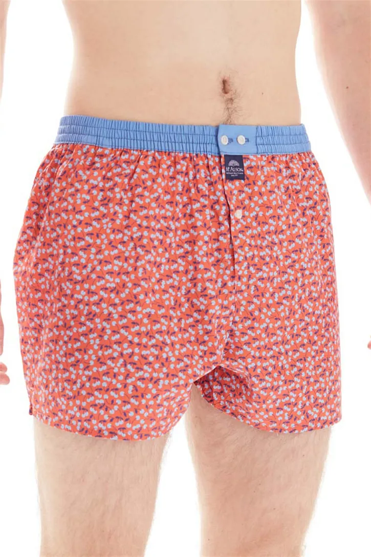 Mc Alson boxershort kersen rood katoen