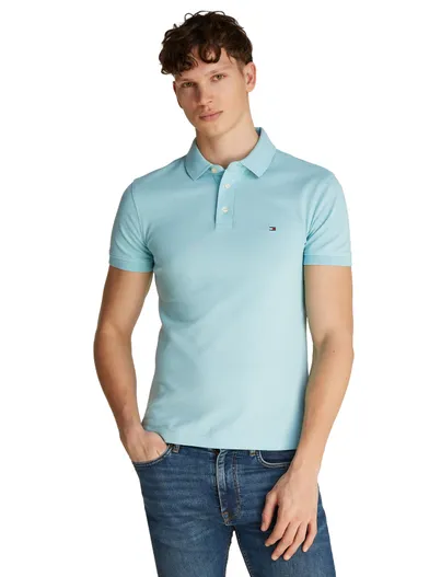 Tommy Hilfiger Tommy Hilfiger katoenen polo slim fit lichtgroen
