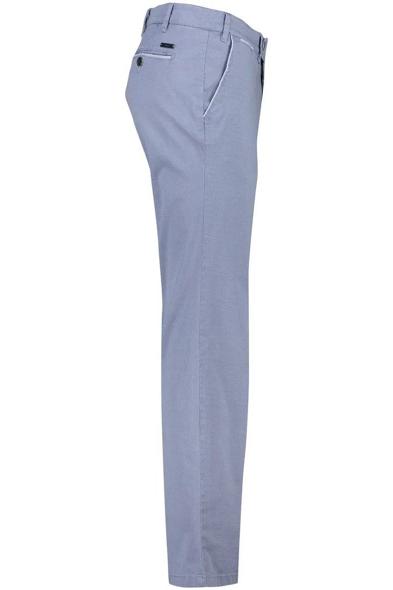 Blauw geprinte Eurex broek katoen