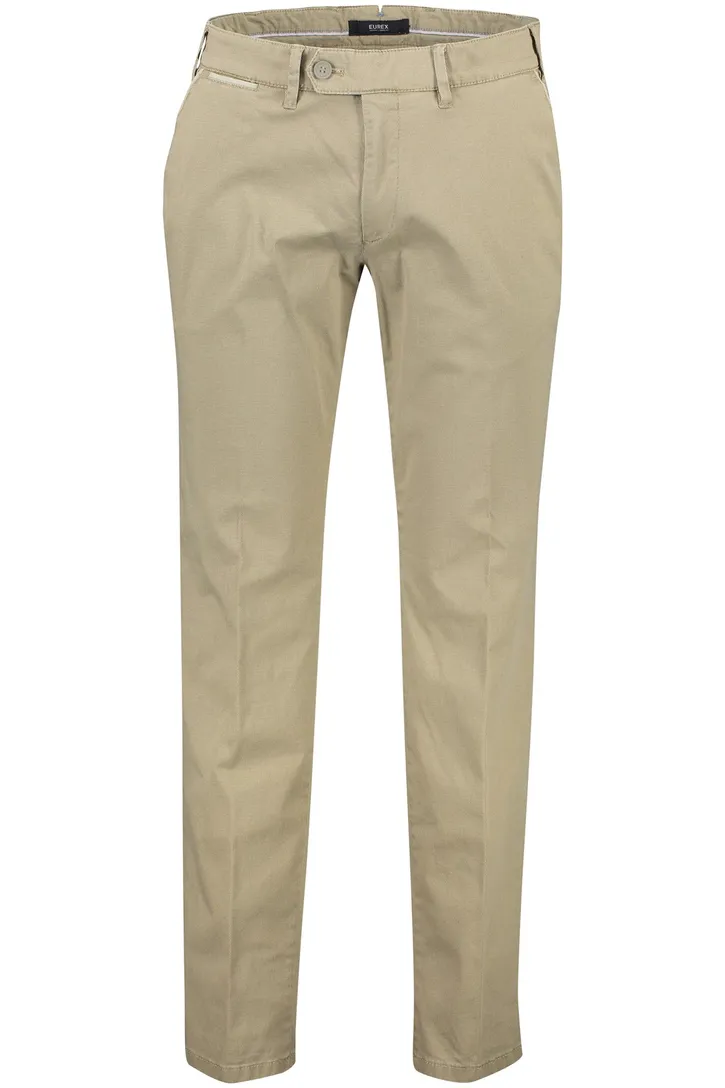 Eurex beige broek geprint regular Joe
