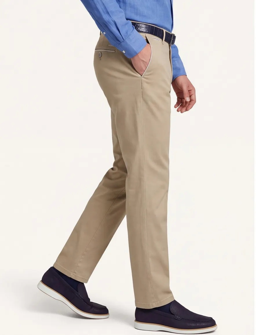 Eurex pantalon Joe beige regular fit