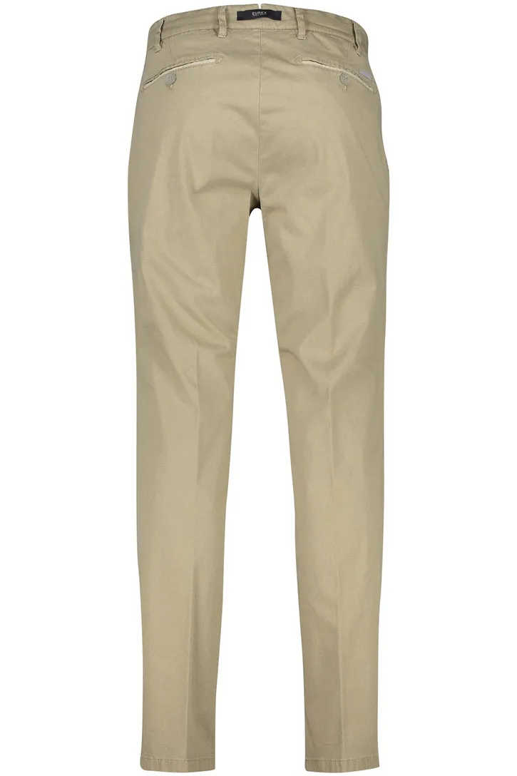 Eurex beige broek geprint regular Joe