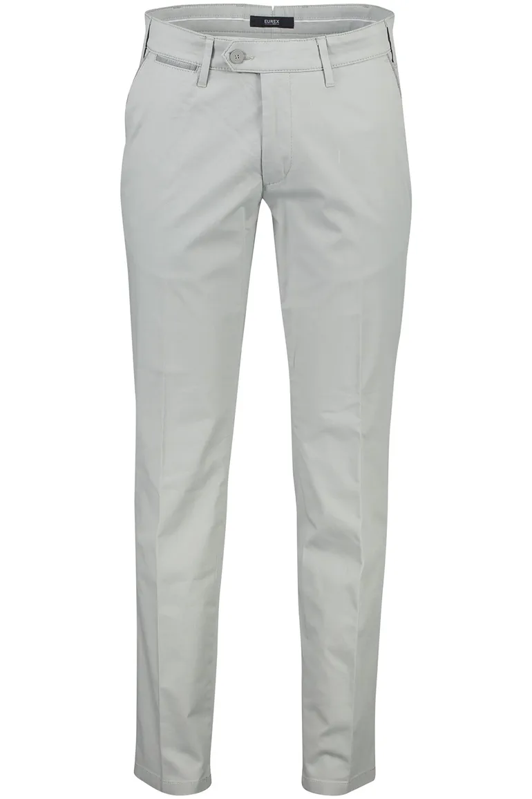 Eurex Joe Normal katoenen broek grijs effen