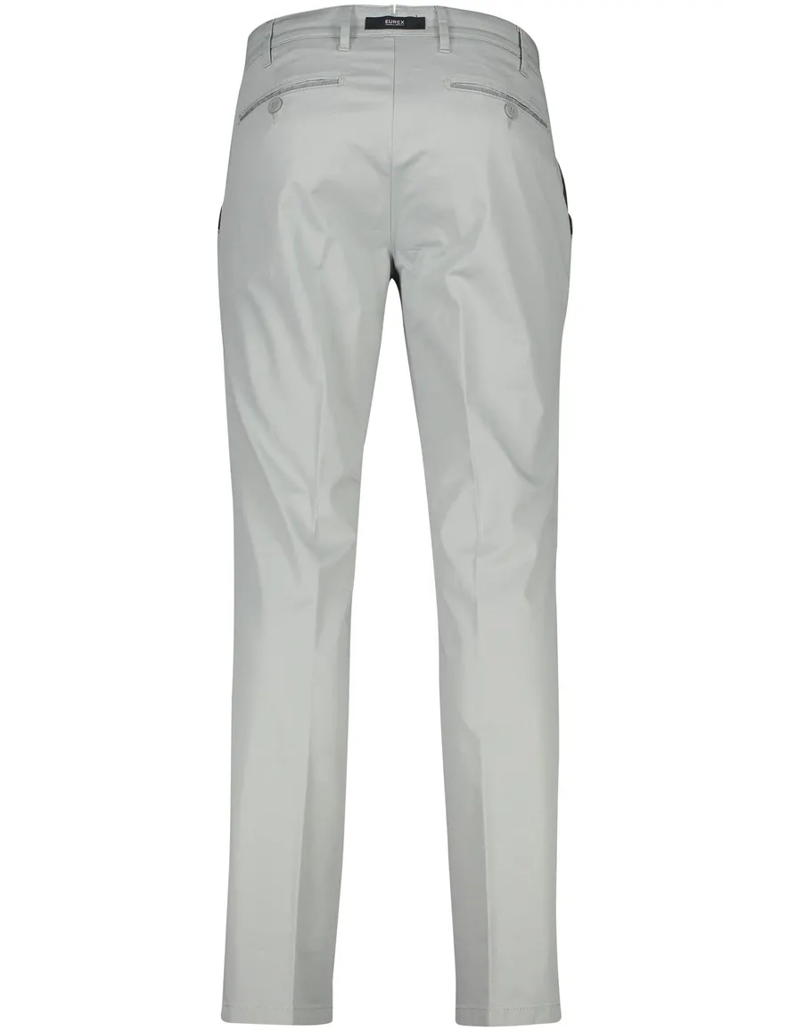Eurex Joe Normal katoenen broek grijs effen
