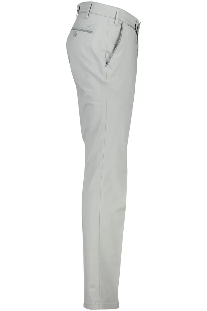Eurex katoenen broek Joe grijs effen normale fit