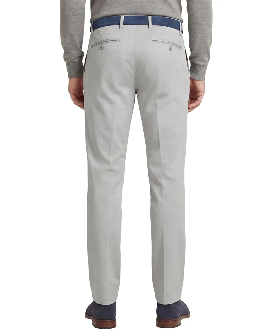 Eurex Joe Normal katoenen broek grijs effen