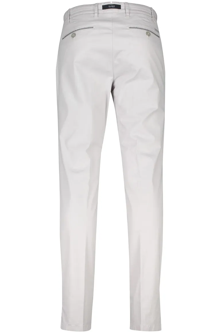 Eurex pantalon grijs katoenen regular fit Joe