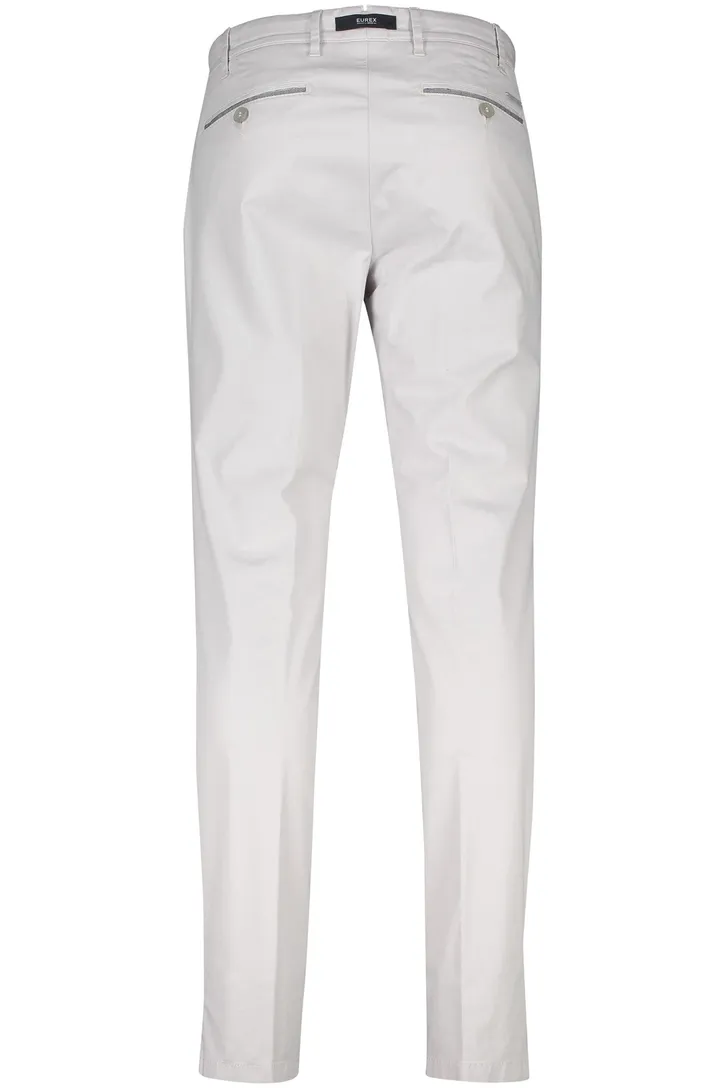 Katoenen pantalon Eurex grijs katoen Joe regular fit