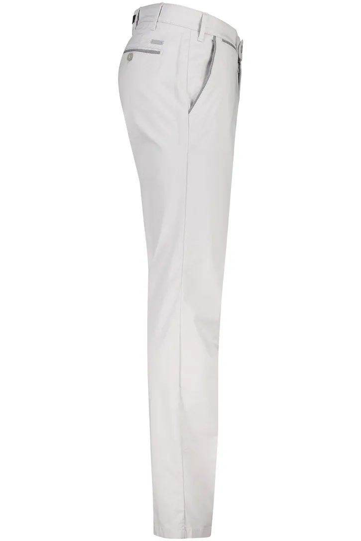 Katoenen pantalon Eurex grijs katoen Joe regular fit