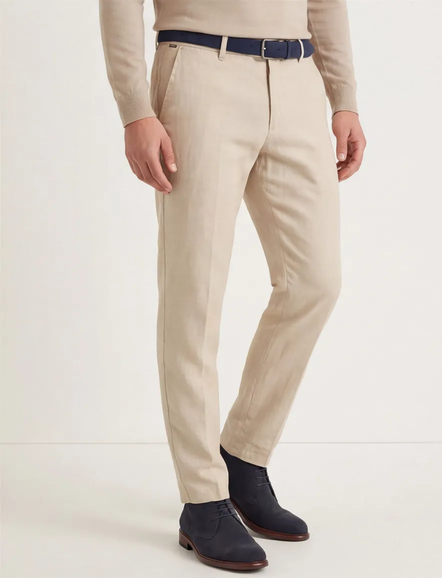 Eurex Pantalon beige Till regular fit