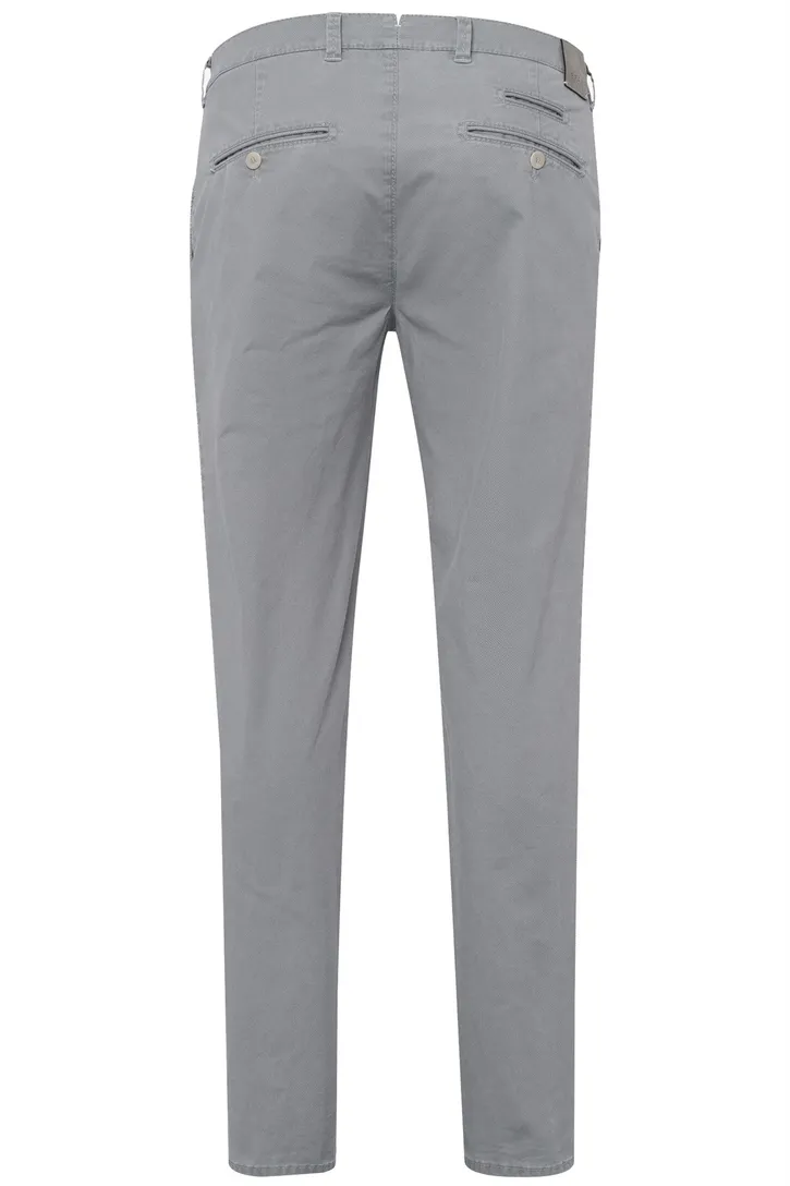 Brax katoenen broek modern fit grijs katoen