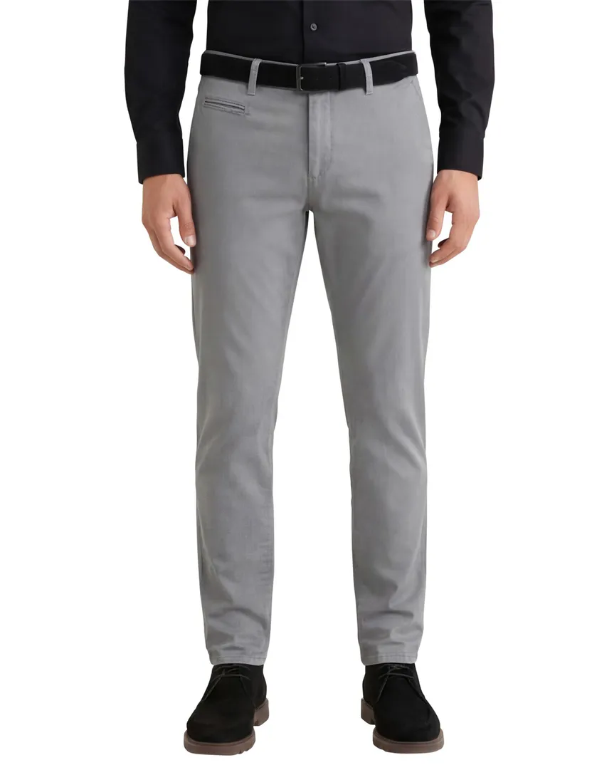 Brax katoenen broek modern fit grijs katoen