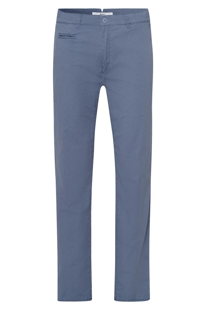 Broek Brax Fabio blauw chino wijde fit