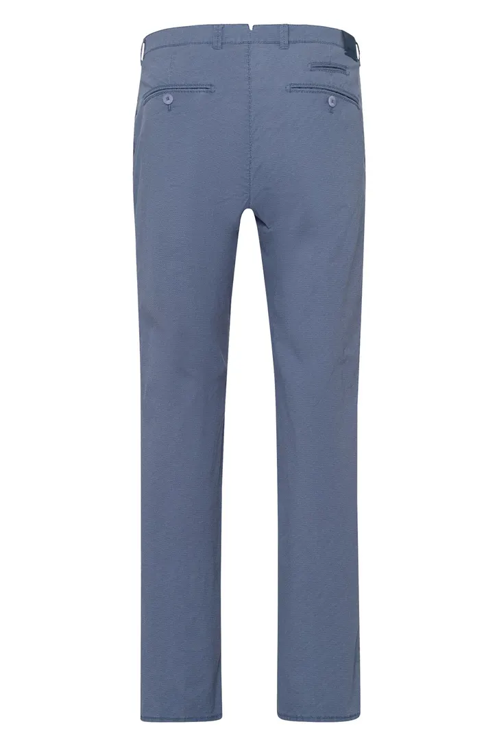 Broek Brax Fabio blauw chino wijde fit