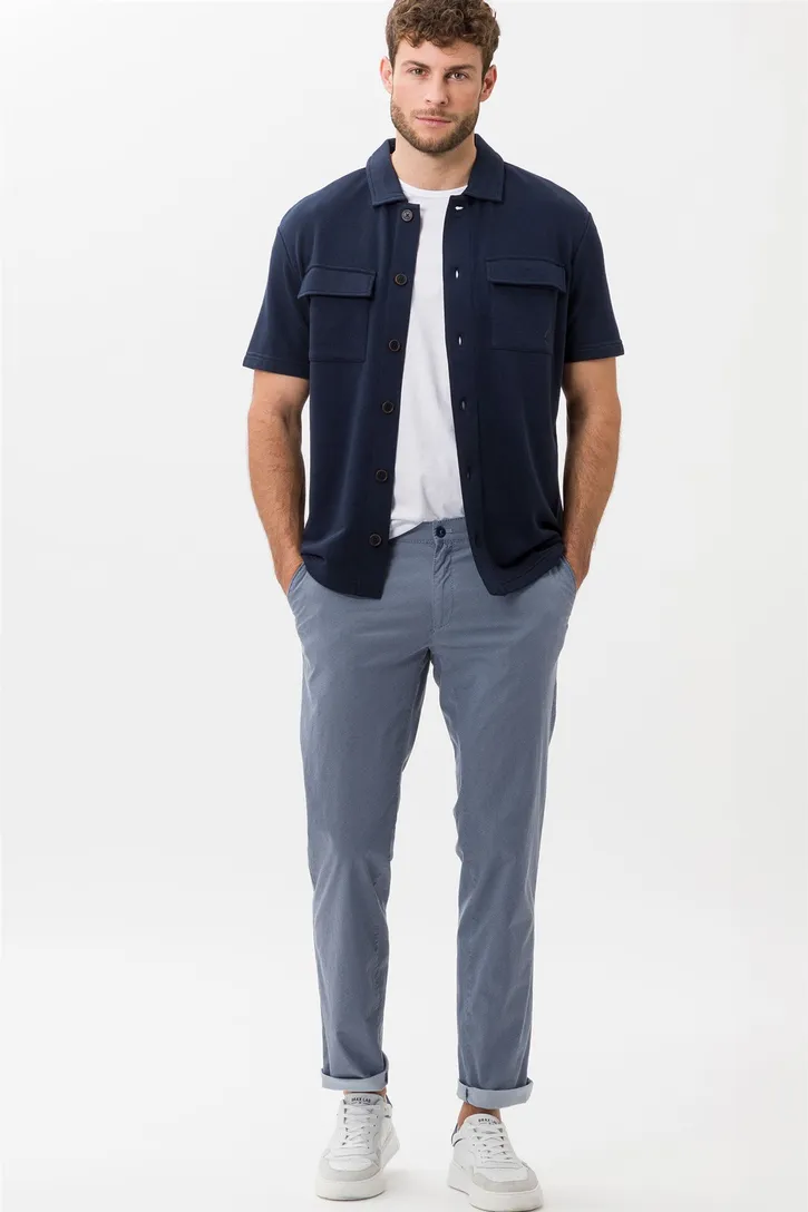 Brax jeans slim fit lichtblauw geprint katoen