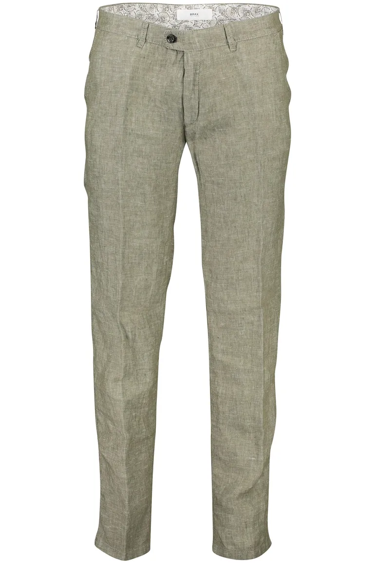 Brax Felix linnen heren pantalon groen
