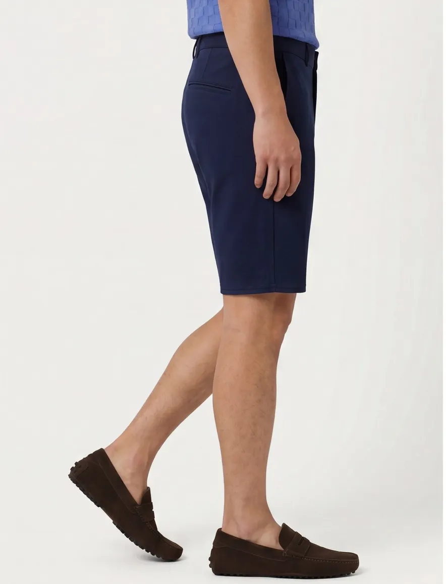 Brax heren bermuda donkerblauw