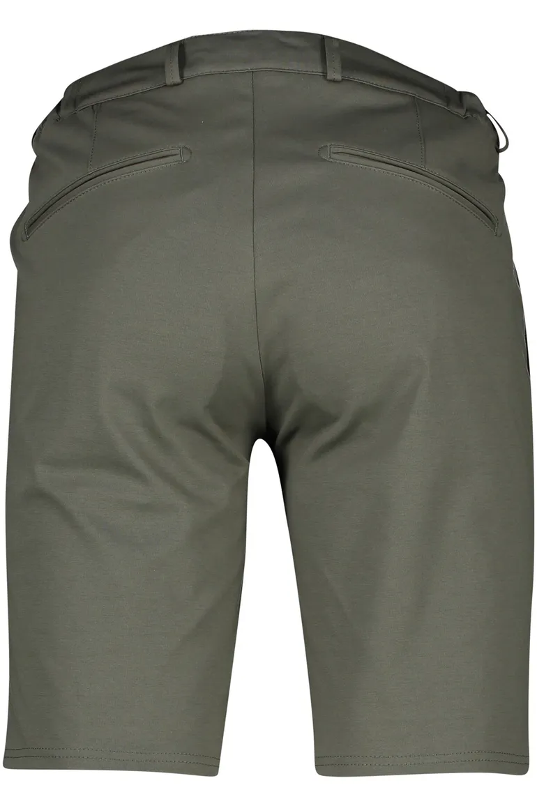 Brax Hi-Flex korte broek effen groen katoen slim fit