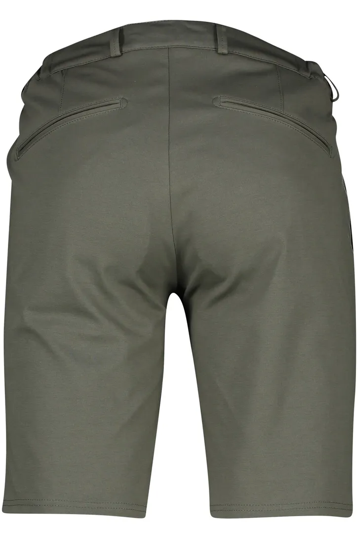 Katoenen Brax FI-Flex korte broek effen groen normale fit