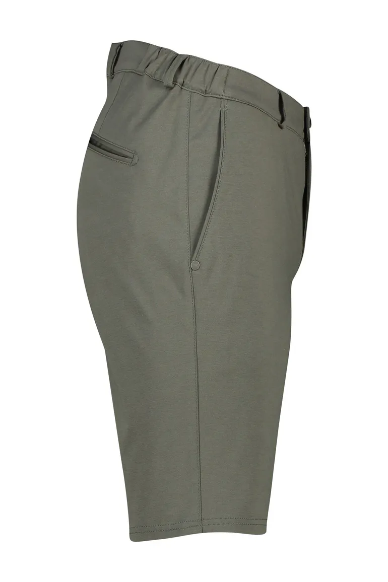 Brax Hi-Flex korte broek effen groen katoen slim fit