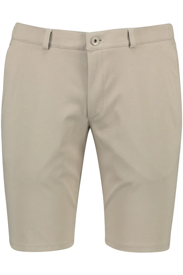 katoenen Brax korte broek effen beige