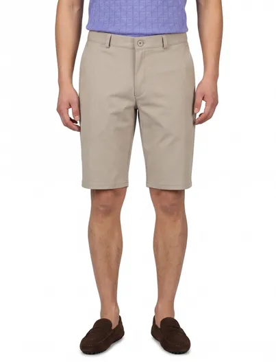 Brax katoenen Brax korte broek effen beige