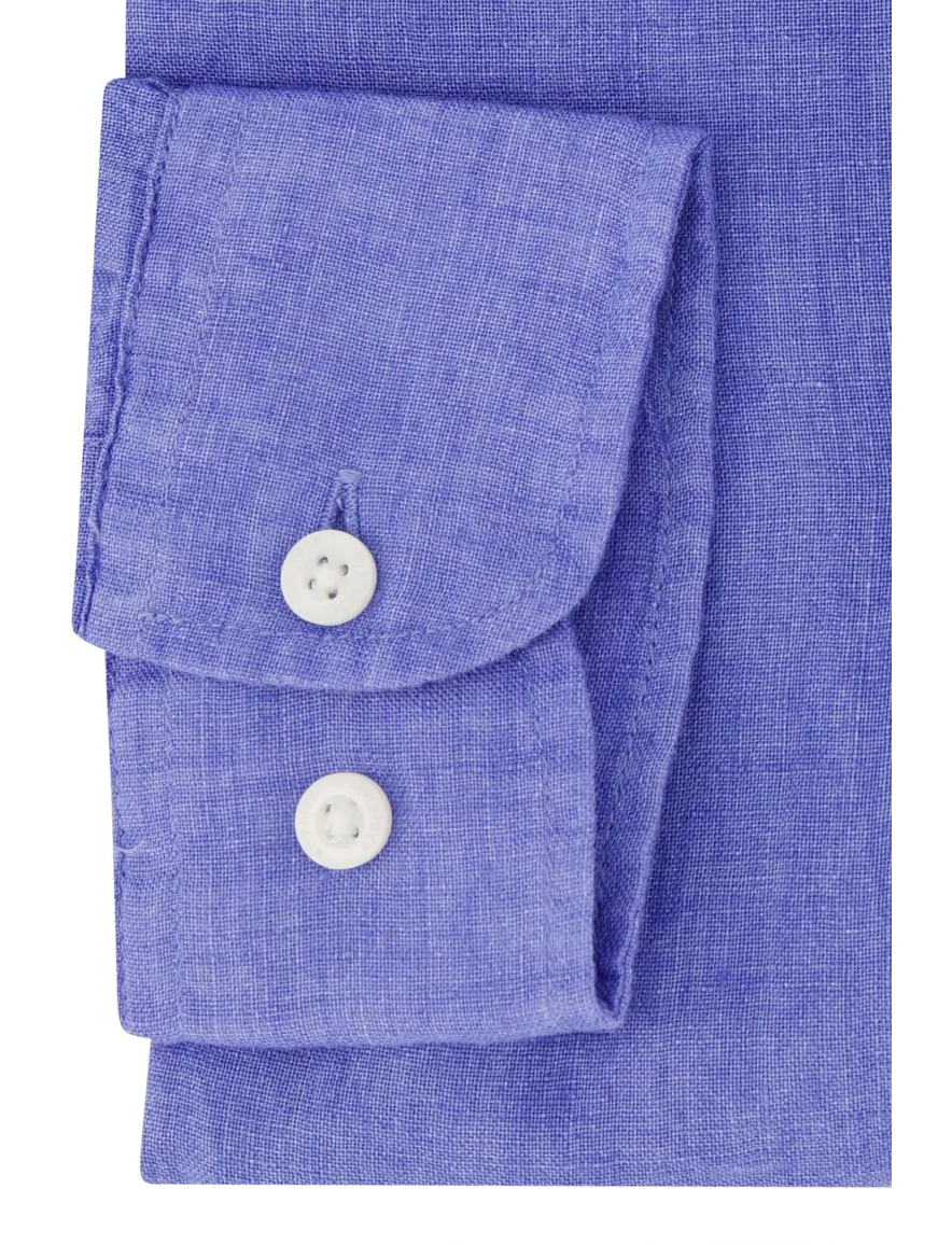 Tommy Hilfiger overhemd blauw linnen button-down