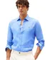 Linnen Tommy Hilfiger regular fit overhemd lichtblauw