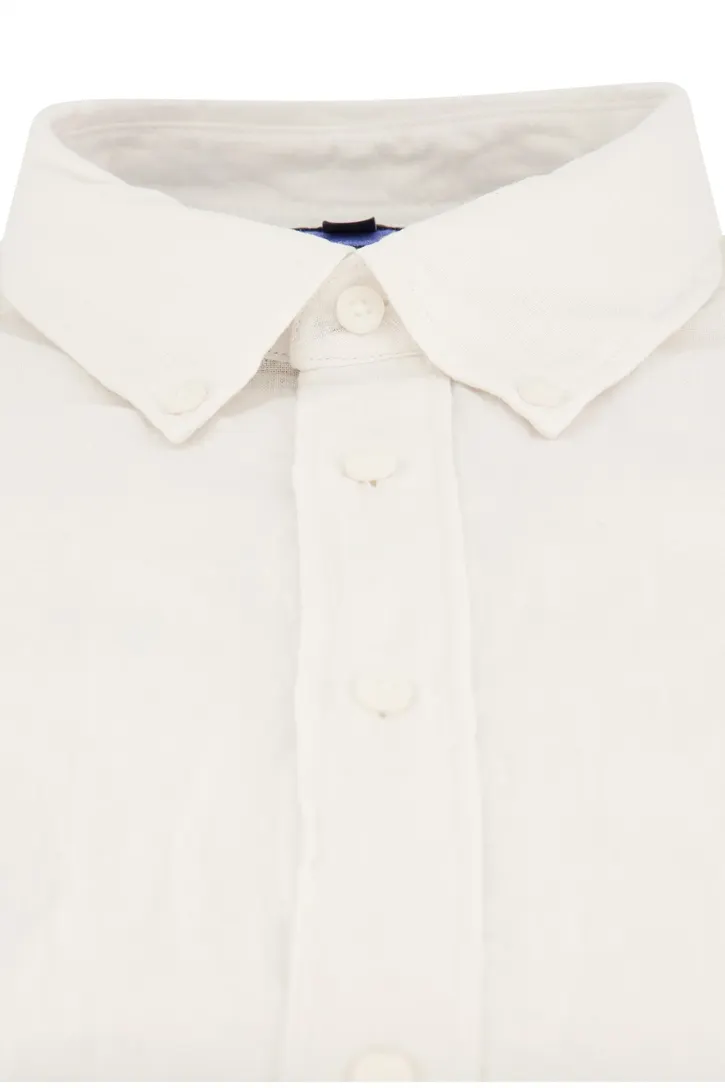 Linnen Tommy Hilfiger wit overhemd regular fit