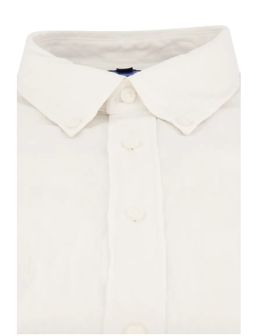 Tommy Hilfiger overhemd wit linnen button-down