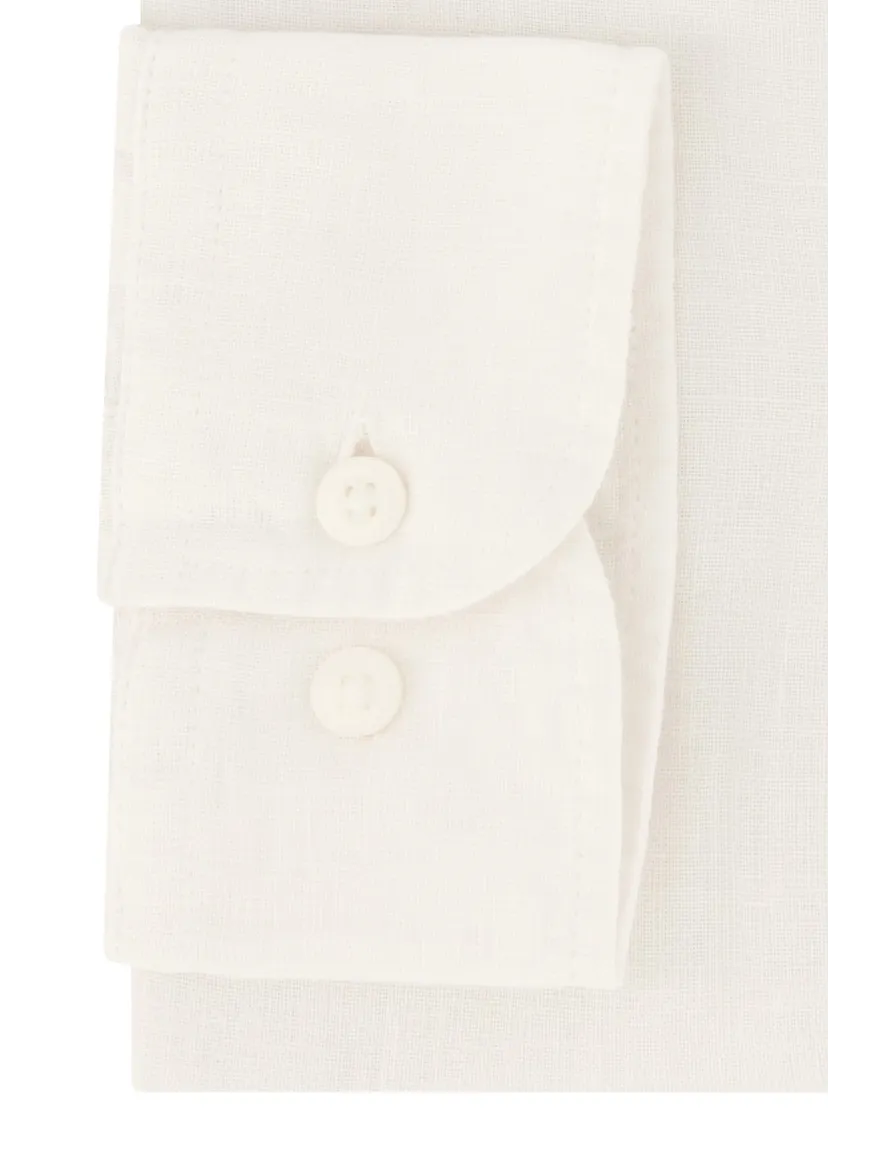 Tommy Hilfiger overhemd regular fit wit linnen