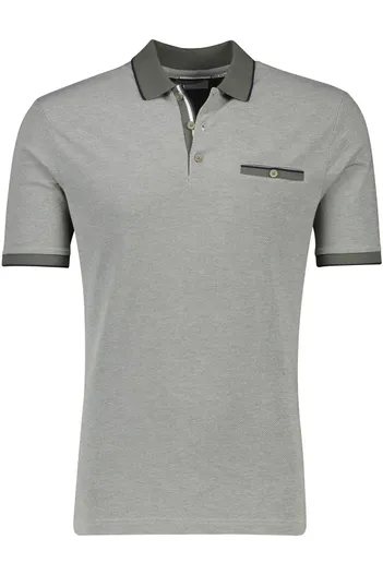 Brax Brax polo normale fit korte mouw groen performance petter 3-knoops