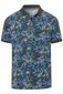 Brax poloshirt groen geprint palmbomen