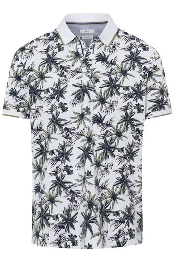 Brax Brax polo normale fit groen geprint