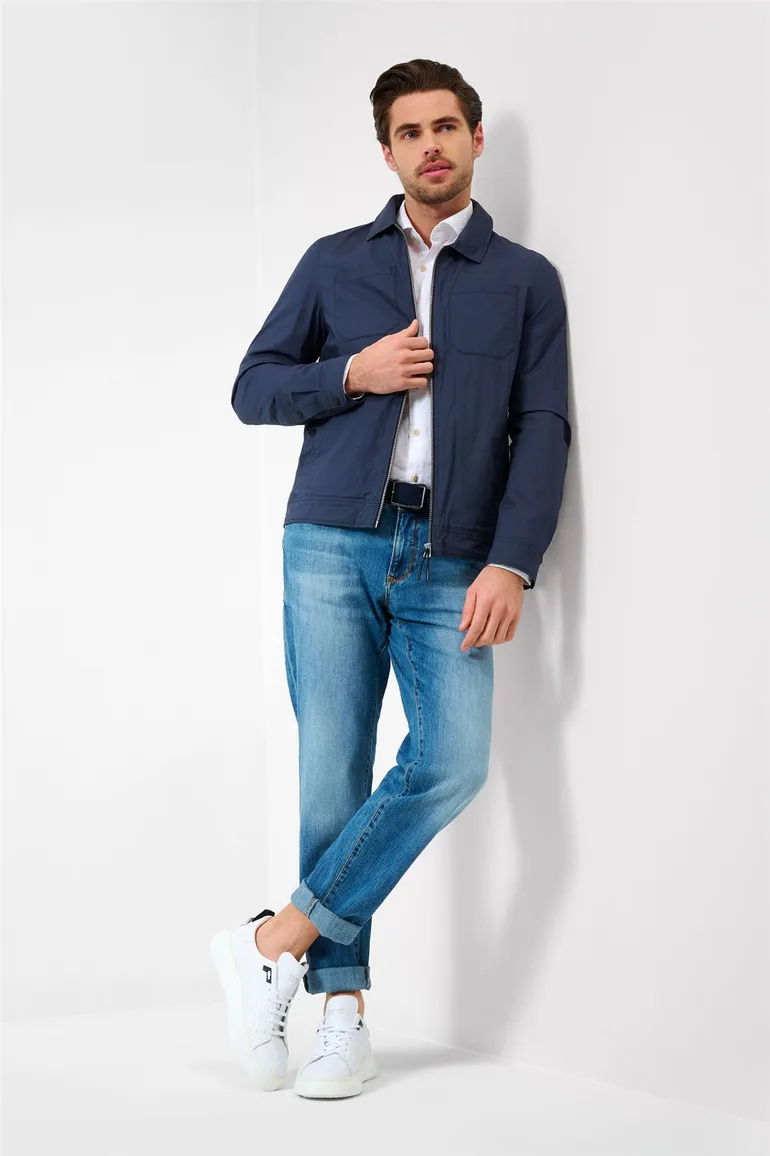 Brax tussenjas donkerblauw borstzak