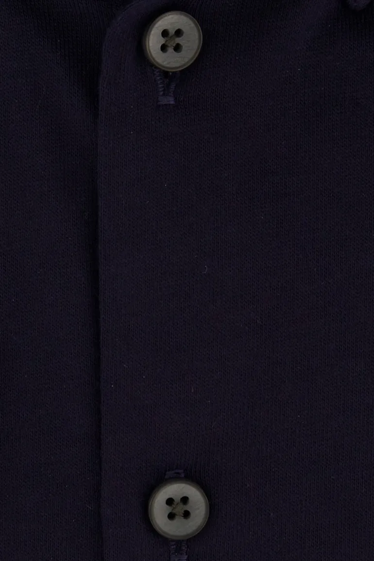 Ledub stretch overhemd slim fit navy