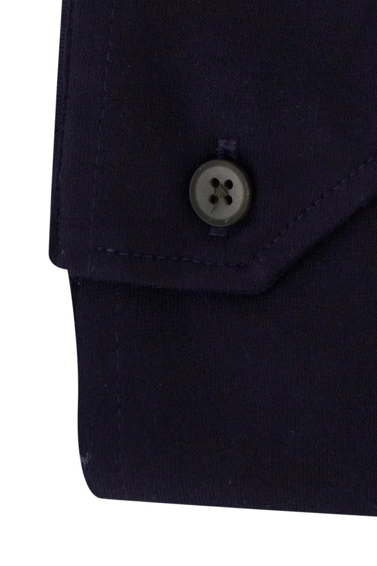 Ledub stretch overhemd slim fit navy