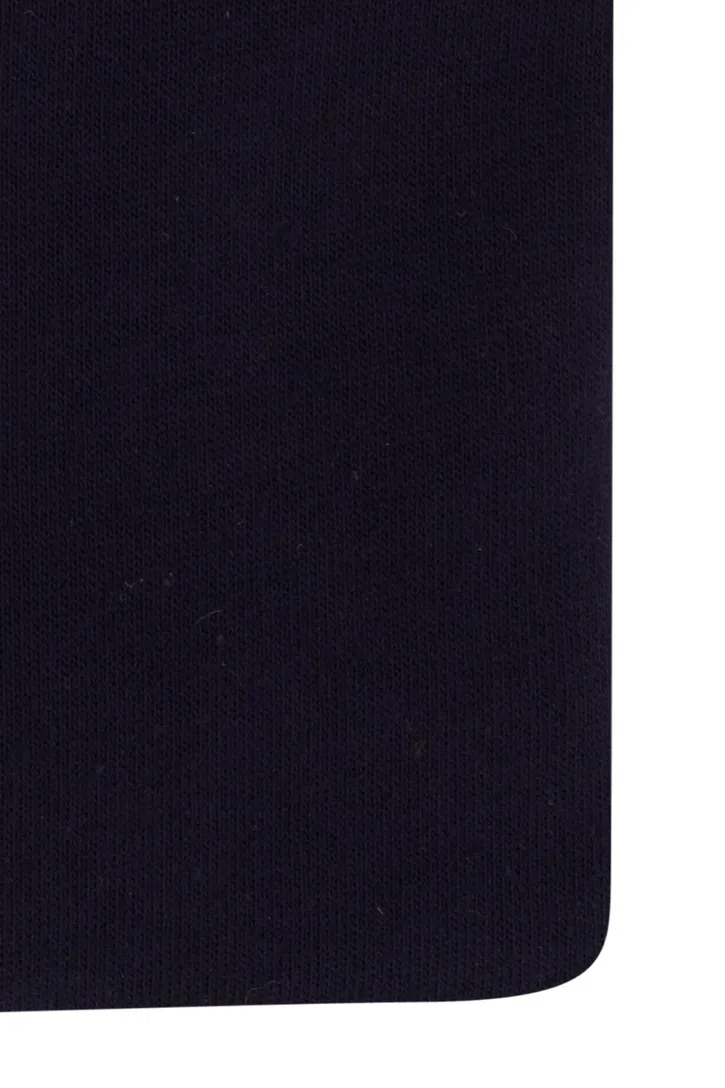 Ledub overhemd slim fit donkerblauw effen