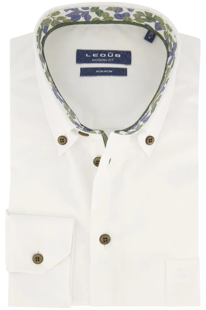 Modern Fit New Ledub overhemd effen